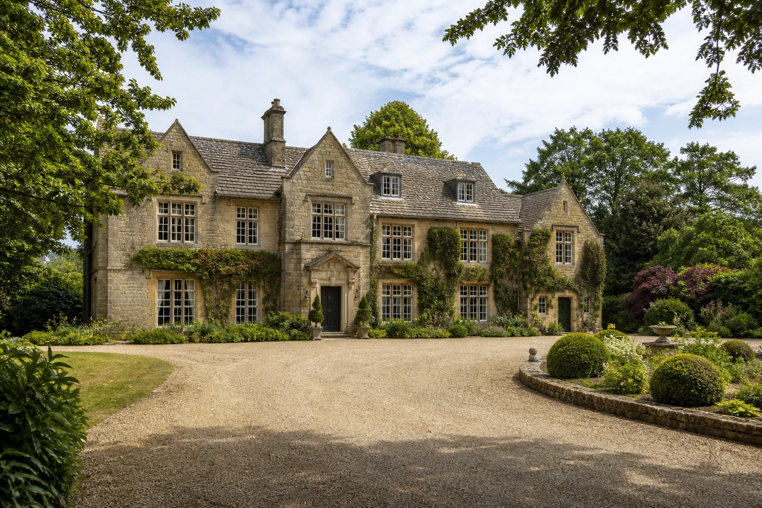 Illustrative six-bedroom country manor